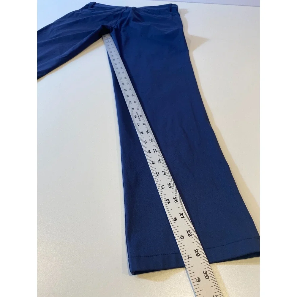Rhone Pants Mens 31x29.5 Blue Commuter Slim Trousers Golf Casual Logo 5 Pocket